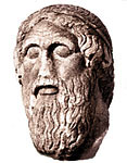 Скульптурная голова Гомера около 450 лет до н.э.