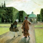 Бенуа А.Н. Прогулка в саду Версаля. 1906