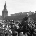 В День Победы на Красной площади. Москва. 9 мая 1945 года. Фото А.Красавина