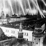 Москва, Красная площадь, 9 мая 1945 года. Праздничный салют в ознаменование Победы в Великой Отечественной войне