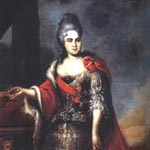 Портрет Екатерины I 1724(?) г. Неизвестный художник 