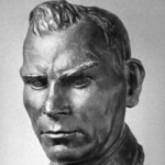 Портрет И. Л. Хижняка. Бронза. 1942