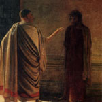 Ге Н. Н. «Что есть Истина?» Христос и Пилат» (1890, ГТГ)