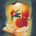 Плакат к Международному дню детской книги - 2004.  Художник- Николас Андрикопулос (Греция)