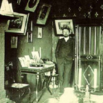 А.П.Чехов в кабинете ялтинского дома. Фотография 1899 года