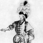 Известный танцовщик XVIII  века Гаэтан Вестрис в одной из балетных ролей
