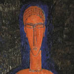 Амедео Модильяни. Красный торс (Кариатида). 1913