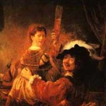 Автопортрет с Саскией. 1636 г. Рембрандт Харменс ван Рейн