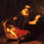 Святое семейство. 1645 г. Рембрандт Харменс ван Рейн