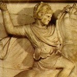 Деталь саркофага Александра Великого.