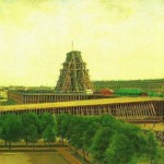Денисов А. Подъем Александрийской колонны. 1832 г.