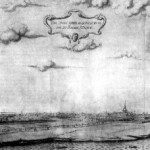 Вид на Адмиралтейский остров со стороны Мойки. Рисунок Х. Марселиуса. 1725 г.