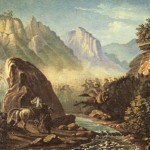 Перестрелка в горах Дагестана. Картина М.Ю.Лермонтова. 1837-1838 гг.